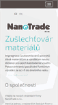 Mobile Screenshot of nanotrade.cz
