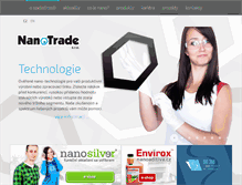 Tablet Screenshot of nanotrade.cz